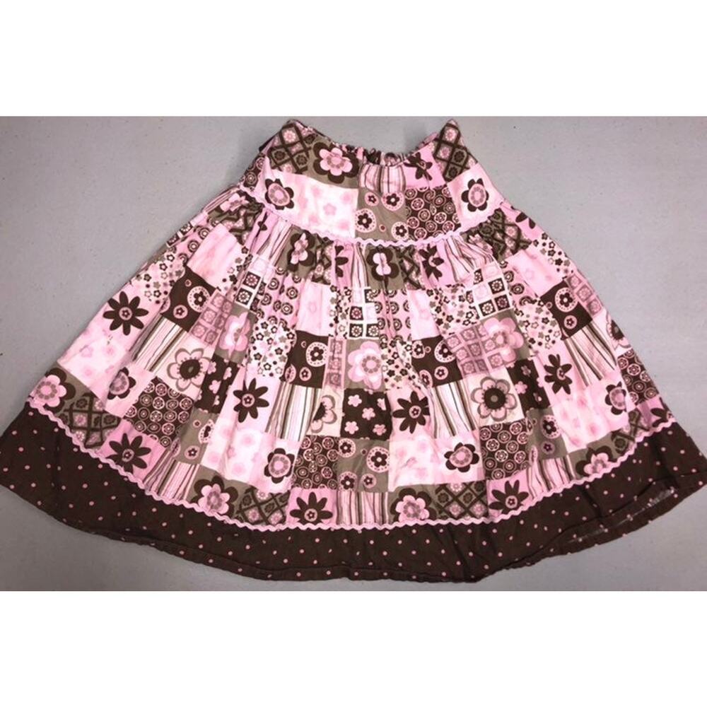 Pumpkin Patch Pink and Brown Skirt 7